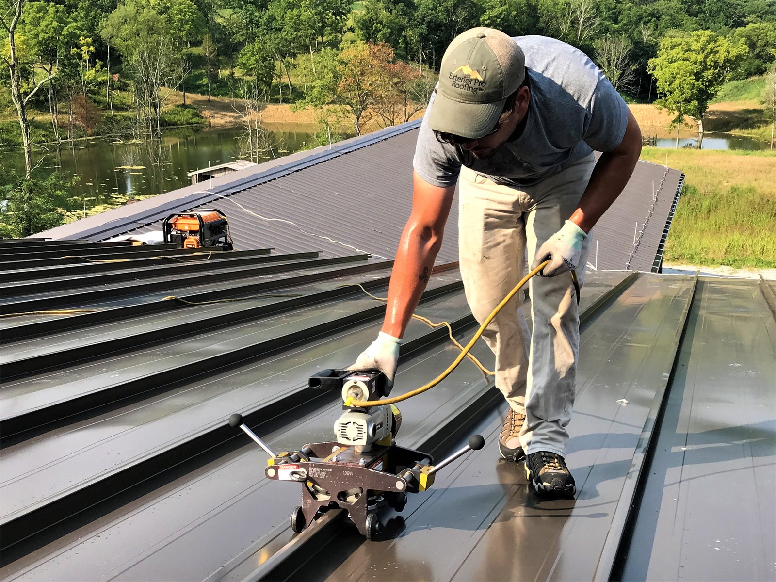 Metal Roof Repair Standing Seam Over Roof Hugger Carrollton, KY